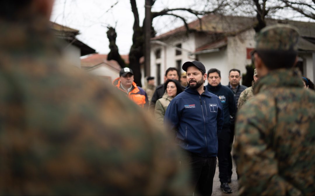 Sistema Frontal: Presidente Boric instruye decretar estado de catástrofe entre las regiones de O’Higgins y Biobío